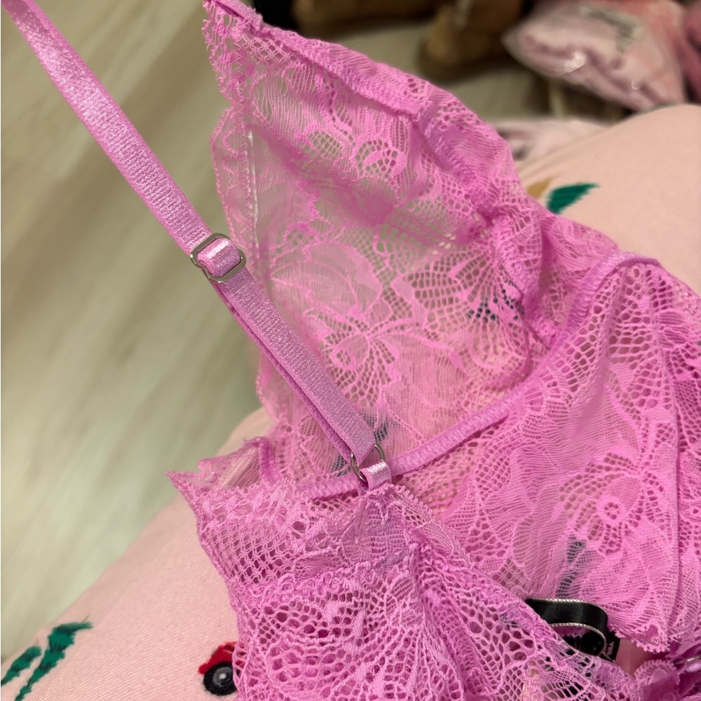 Victoria's Secret Pink Lace Chemise Set - Picture 7 of 7